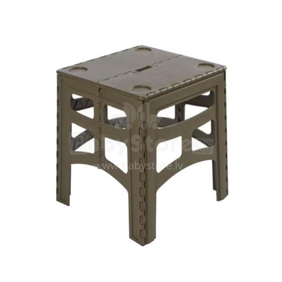 Folding outdoor table M with load capacity up to 80kg Timo 46.5x44.5x55cm olive color