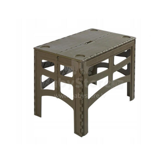 Folding outdoor table L with load capacity up to 80kg Timo 70x45x55cm olive