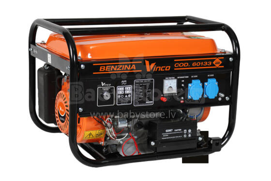 POWER GENERATOR PT3800A-E VINCO 3.2 KW / 7.5 HP / 15 L 2X230 V 16 A / 1X12 V / AVR
