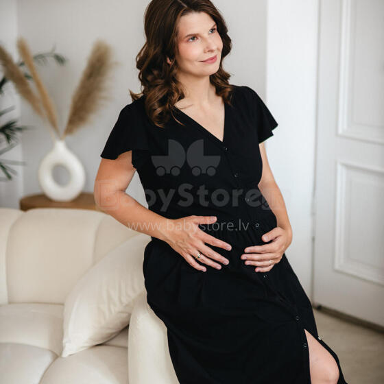 EWA 974406 LINDA Maternity Shirt Buttoned Black S