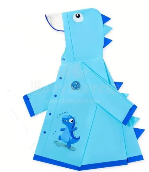 Kids Soft Raincoat Dino Art.258547 Blue  Rain-Coat