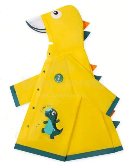 Kids Soft Raincoat Dino Art.258548 Yellow  Rain-Coat