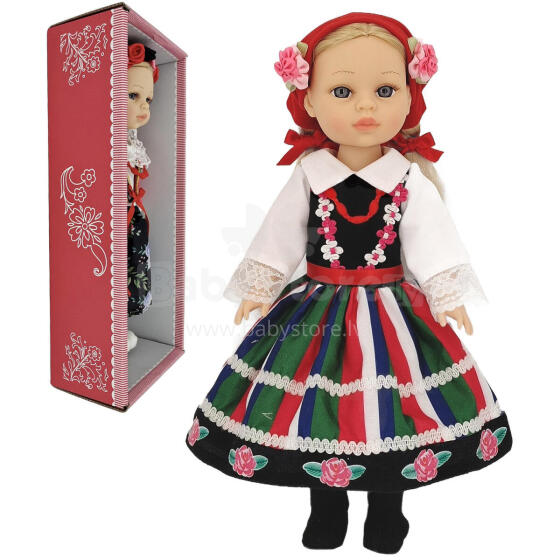 LALKA DZIEWCZYNKA W STROJU LUDOWYM 36cm