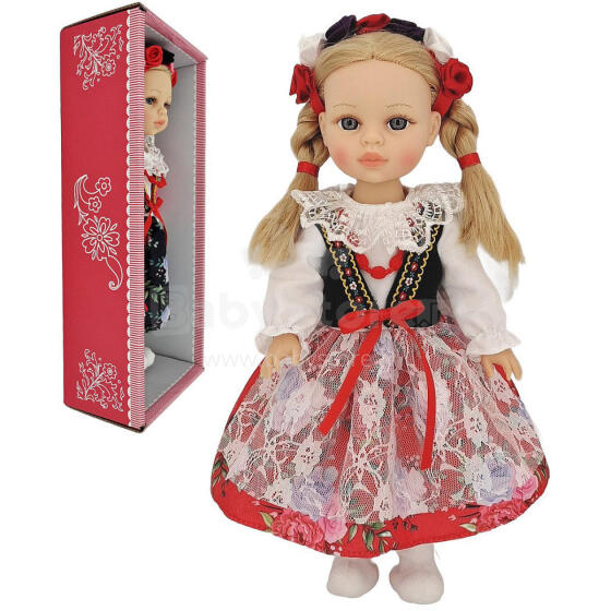 LALKA DZIEWCZYNKA W STROJU LUDOWYM 36cm