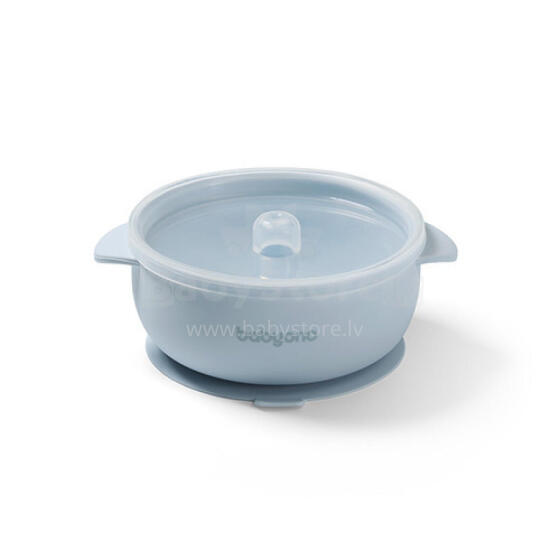 1662/01 SILICONE BOWL WITH SUCTION CUP AND COVER BLUE