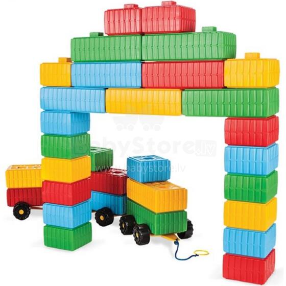 WOOPIE Construction Blocks XXL Set with Car 43 pcs