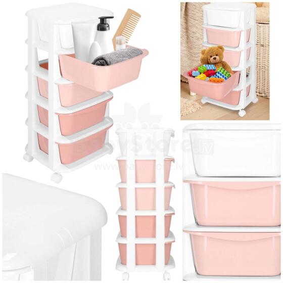Mobile Storage Cabinet on Wheels with 5 Drawers Springos HA0211