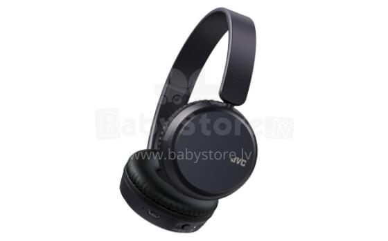JVC on-ear austiņas ar bluetooth, melnas