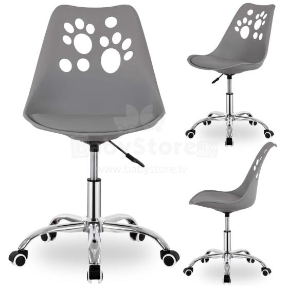 Office chair, swivel chair with wheels, adjustable, for children's studies Springos HF0041 gray