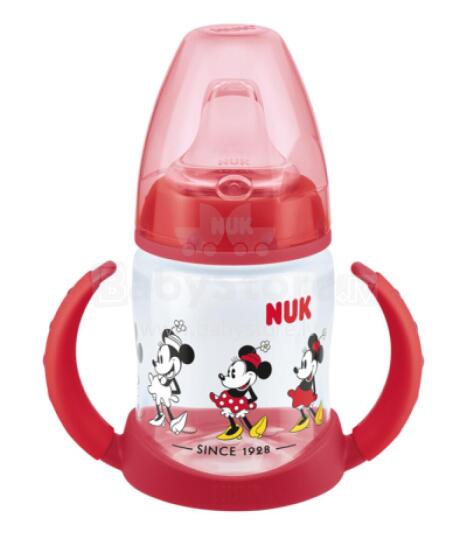 NUK 215261 Bottle with Handles FC 150ml MICKEY MOUSE red silicone nipple