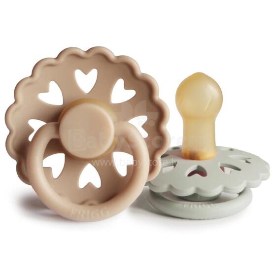 Frigg Fairytale Round Latex Art.100167100155 The Emperors New Clothes/Clumsy Hans  Pacifier (nipple) made of 100% natural rubber 0-6 months (2 pcs.)