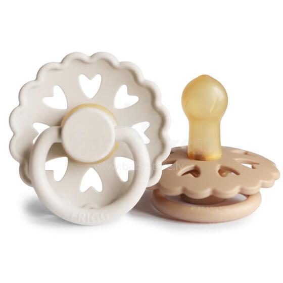 Frigg Fairytale Round Latex Art.100153  The Ugly Duckling/The Emperors New Clothes Pacifier (nipple) made of 100% natural rubber 0-6 months (2 pcs.)