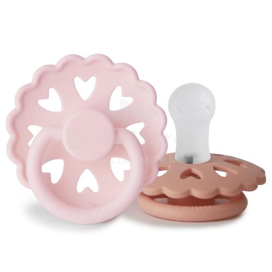 Frigg Fairytale Round Silicone Art.100145 The Snow Queen/The Princess and the Pea  Pacifier (nipple) made of 100% natural rubber 0-6 months (2 pcs.)