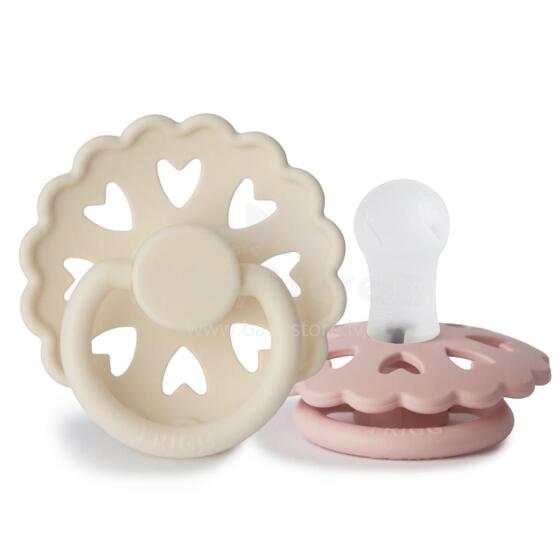 Frigg Fairytale Round Silicone Art.100133 The Ugly Duckling/The Little Match Girl  Pacifier (nipple) made of 100% natural rubber 0-6 months (2 pcs.)