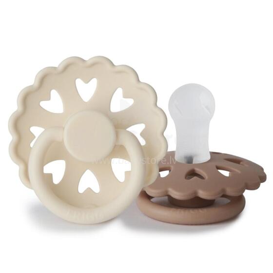 Frigg Fairytale Round Silicone Art.100136 The Ugly Duckling/The Emperors New Clothes Pacifier (nipple) made of 100% natural rubber 6-18 months (2 pcs.)