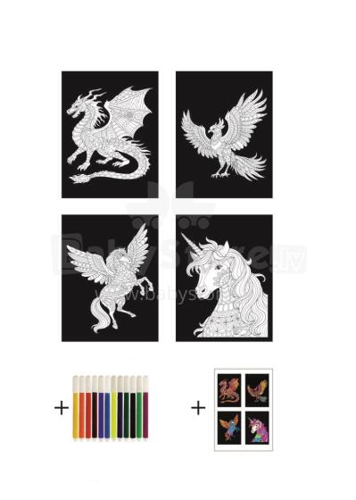 Joonistuskomplekt Fantaasia, 4 postrit