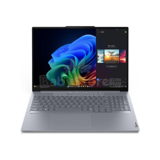 Lenovo ThinkBook 16 G7 QOY | Luna Grey | 16 " | IPS | WUXGA | 1920 x 1200 pixels | Anti-glare | Snapdragon X Plus | X1P-42-100 | 16 GB | Soldered LPDDR5x | Solid-state drive capacity 512