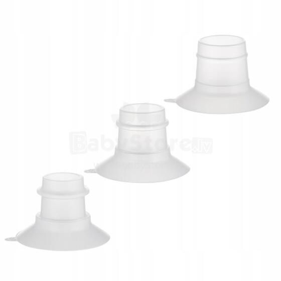 CANPOL BABIES funnel reducer set for MilkShell breast pump (19, 21, 24 mm), 20/114
