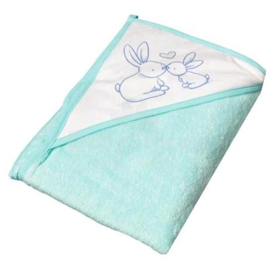 TEGA hooded towel BUNNY, 100x100 cm., Mint, KR-008