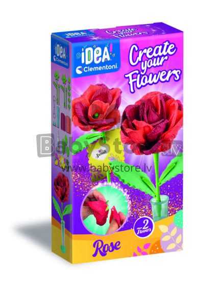 CLEMENTONI IDEA crate your flowers,  Rose, 18877