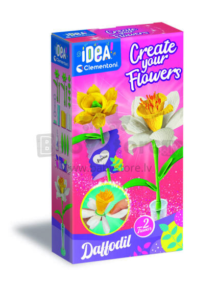 CLEMENTONI IDEA crate your flowers, Daffodil, 18876