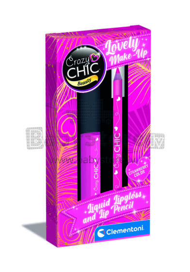 CLEMENTONI CRAZY CHIC lipstick and lip pencil set, pink, 18910