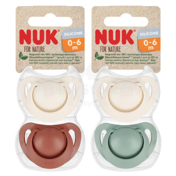 NUK 175009 Nomierinošs knupis 0-6m DABA 2 gab.