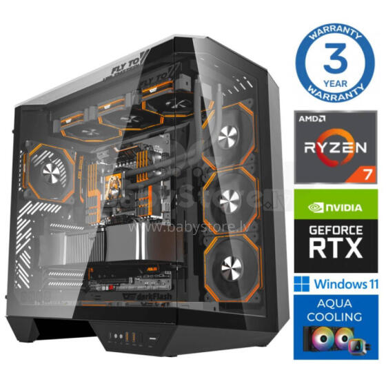 INTOP AQUA Ryzen 7 9800X3D 64GB DDR5 1TB SSD M.2 NVME+2TB RTX5070Ti 16GB WIN11