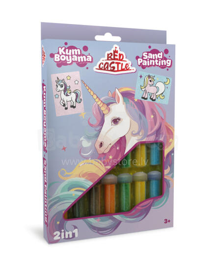 Red Castle Sand Art Set 2in1, Unicorn