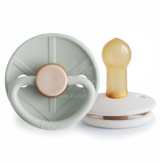 Frigg Little Viking Round Latex  Art.101546 Holger/Sigrid Pacifier (nipple) made of 100% natural rubber 6-18 months (2 pcs.)