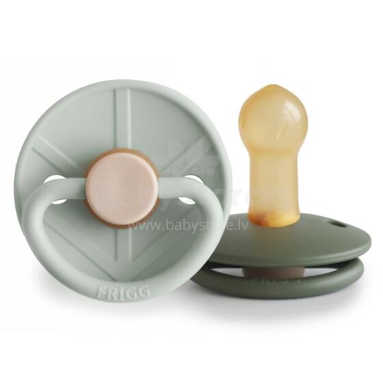 Frigg Little Viking Round Latex  Art.101550 Holger/Ragnar Pacifier (nipple) made of 100% natural rubber 6-18 months (2 pcs.)