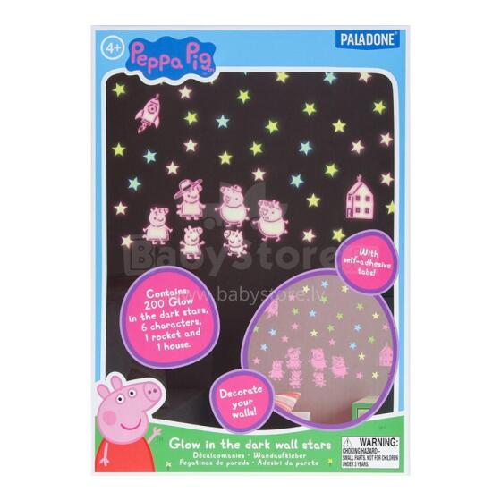 Paladone Peppa Pig Glow in the Dark Wall Decal Stars