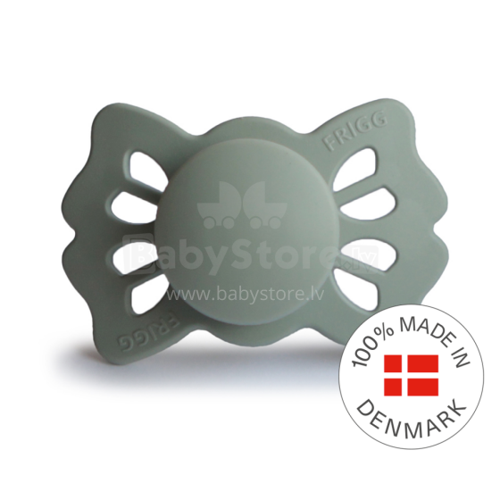 Frigg Lucky Symmetrical Silicone Pacifier  Art.10215 Sage Pacifier (nipple) made of 100% natural rubber 0-6 months (1 pcs.)