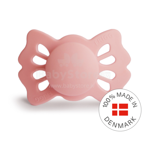 Frigg Lucky Symmetrical Silicone Pacifier  Art.10219 Pretty Peach  Pacifier (nipple) made of 100% natural rubber 0-6 months (1 pcs.)
