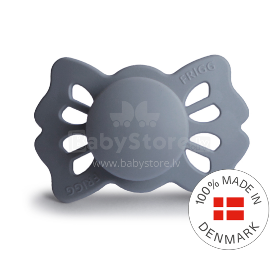 Frigg Lucky Symmetrical Silicone Pacifier  Art.10218 Great Grey Pacifier (nipple) made of 100% natural rubber 0-6 months (1 pcs.)