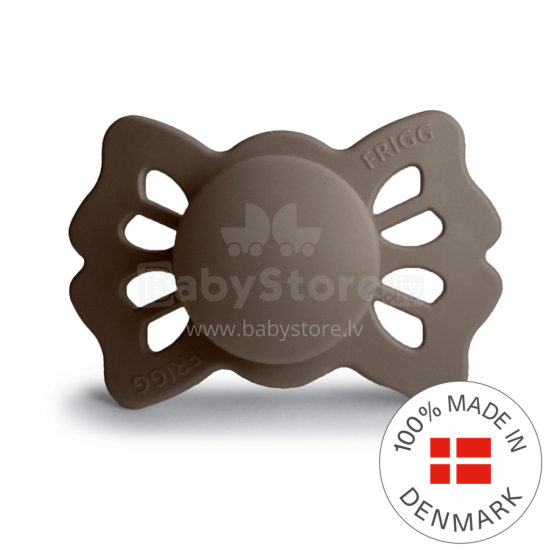 Frigg Lucky Symmetrical Silicone Pacifier  Art.10586 Portobello Pacifier (nipple) made of 100% natural rubber 0-6 months (1 pcs.)