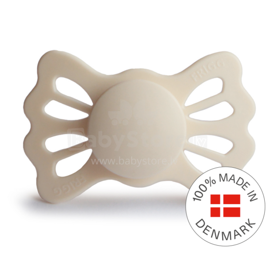 Frigg Lucky Symmetrical Silicone Pacifier  Art.10221 Cream Pacifier (nipple) made of 100% natural rubber 6-18 months (1 pcs.)
