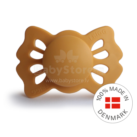 Frigg Lucky Symmetrical Silicone Pacifier  Art.10223 Honey Gold Pacifier (nipple) made of 100% natural rubber 6-18 months (1 pcs.)