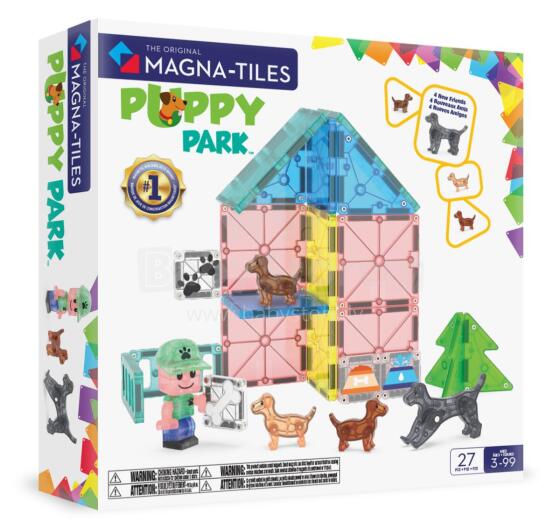 MAGNA-TILES magnet constructor set Puppy Park, 27 pcs