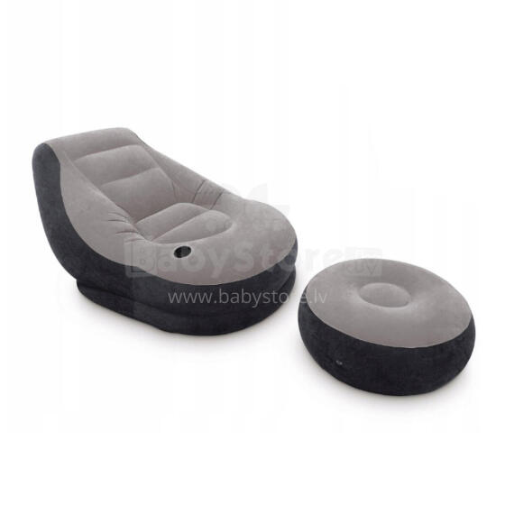 inflatable armchair with footstool INTEX 68564