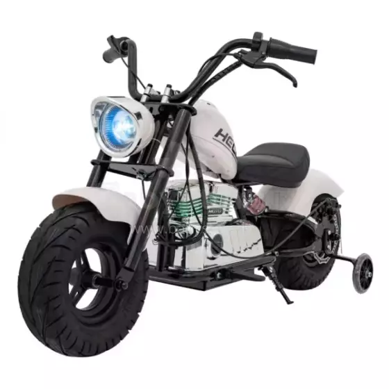 Motorcycle Chopper Warrior Art.260383 White Powerful 12v kids ride on/moto