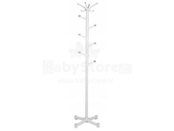 Standing clothes hanger, white