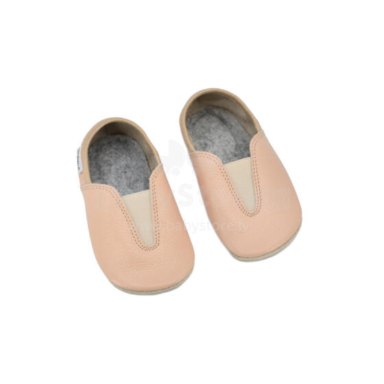 Bebe Basic Kids Hip-Hop Punsa Gymnastics Shoes Art.SB130 Beige Barefoot Gym Slippers