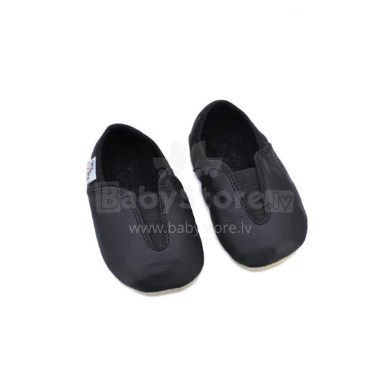 Bebe Basic Kids Hip-Hop Punsa Gymnastics Shoes Art.SB130 Black Barefoot Gym Slippers