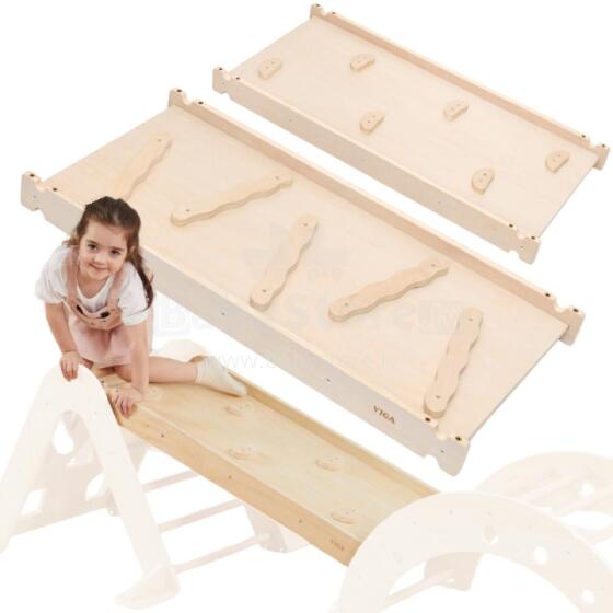 VIGA Wooden Slide Simple Climbing Wall
