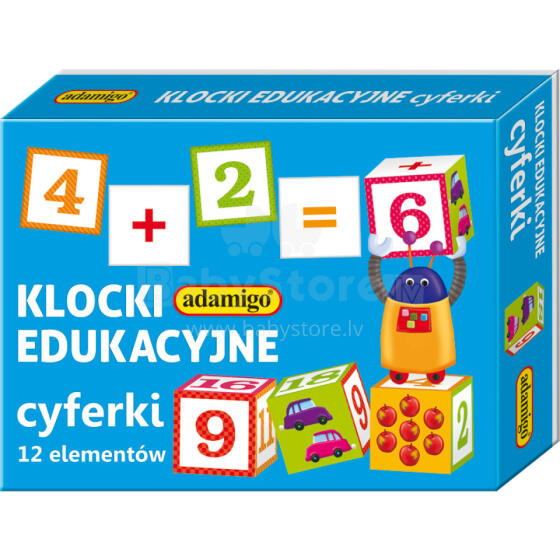 KLOCKI EDUKACYJNE CYFERKI