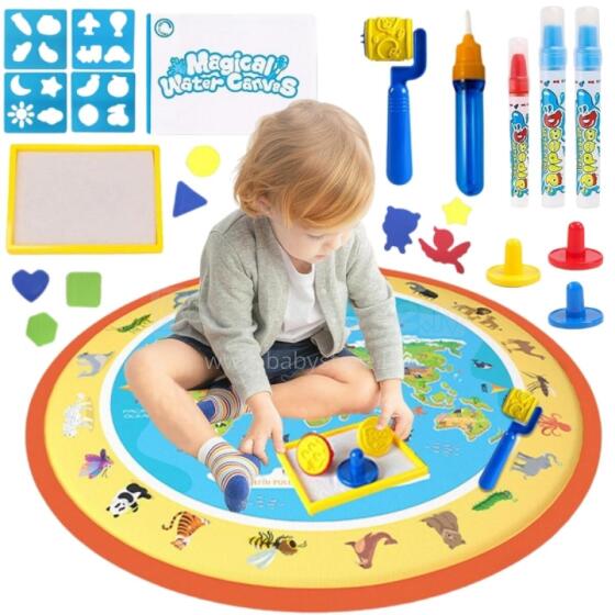 WOOPIE Magical Water Canvas Round ZOO 23 pcs