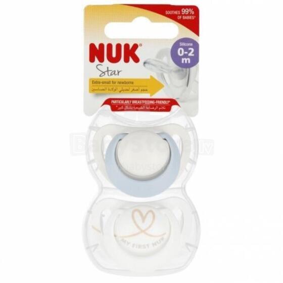 443568 SILICONE PACIFIER STAR 0-2 2PCS 549042, 10730690