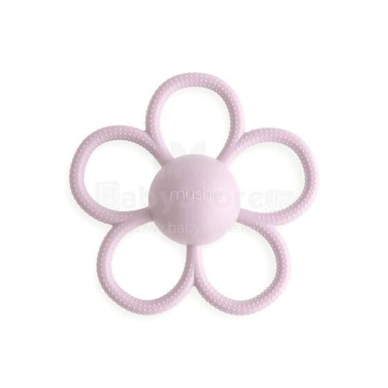 Mushie Silicone Teether Daisy Art.101969 Lilac Silicone rattle (100% natural)