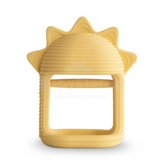 Mushie No Drop Silicone Sensory Teether  Art.101474 Silicone rattle (100% natural)